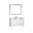 Комплект мебели Aquanet Паола 120 белый/серебро, литьевой мрамор, 00182131