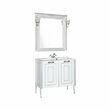 Комплект мебели Aquanet Паола 90 белый/серебро, литьевой мрамор, 00182133